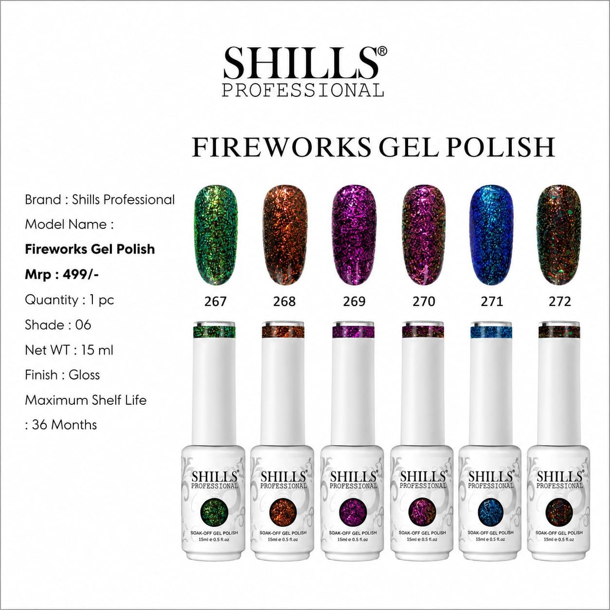 Shills Fireworks Gel Polish