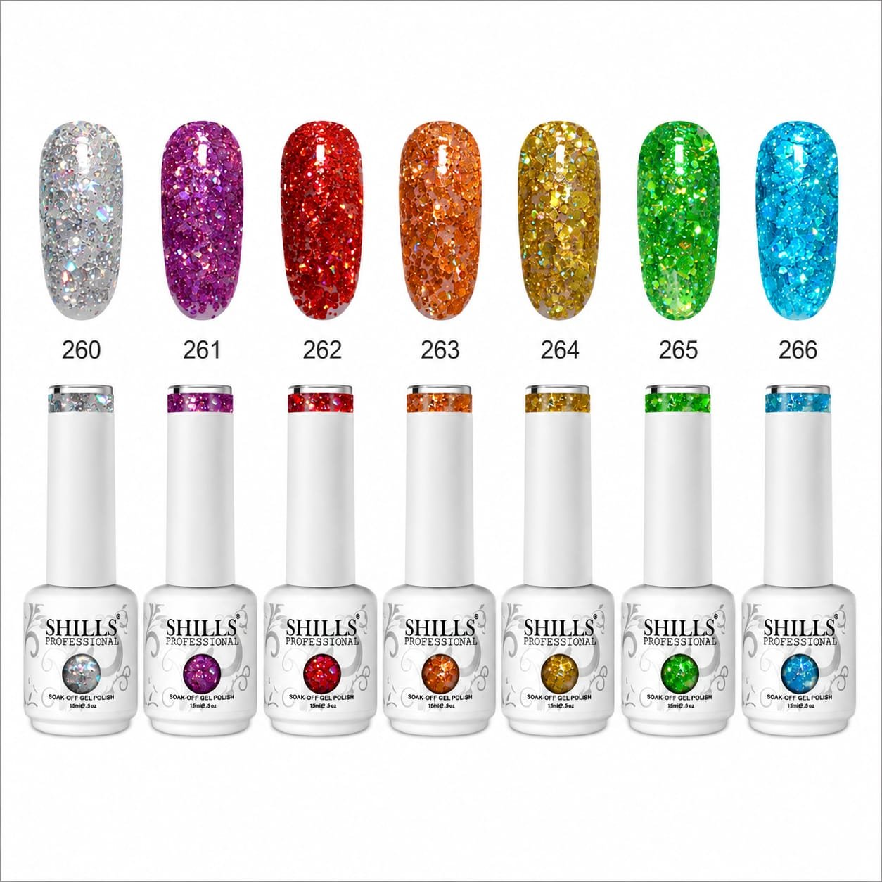 Shills Laser Glitter Gel Polish