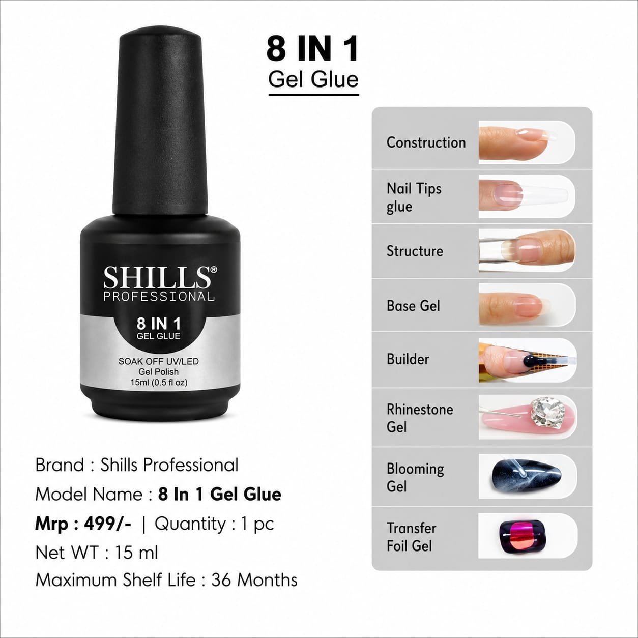 Shills 8 IN 1 Glue Gel