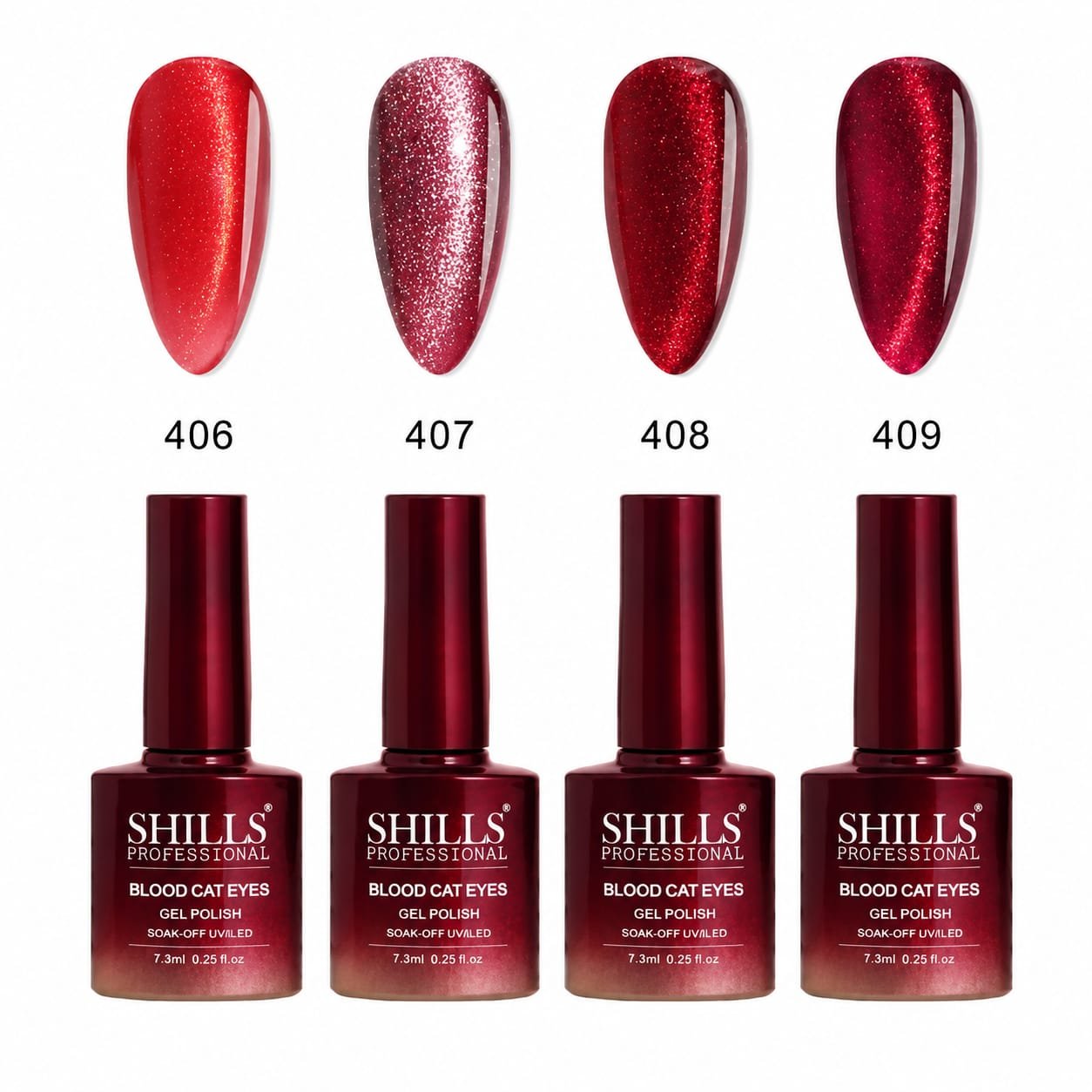 Shills Blood Red Cat Gel Polish